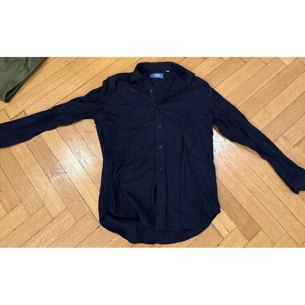 Maker's Shirt Kamakura Men's Navy Button-Up Shirt